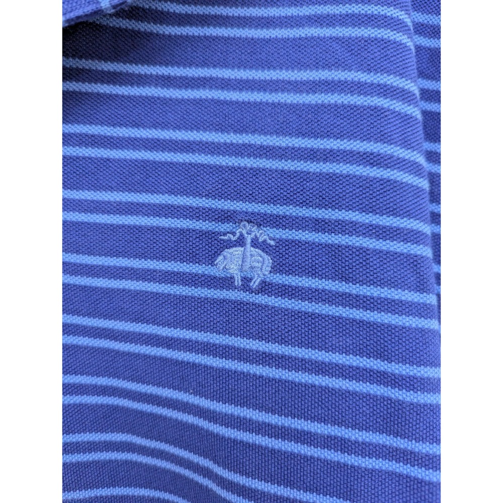 C4 Brooks Brothers Polo Shirt Mens XL Hyacinth Blue Cotton Performance Golf - Picture 3 of 5